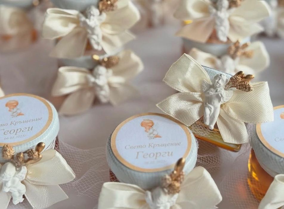 Подаръци за гости - кръщене, погача, бал, сватба, рожден ден