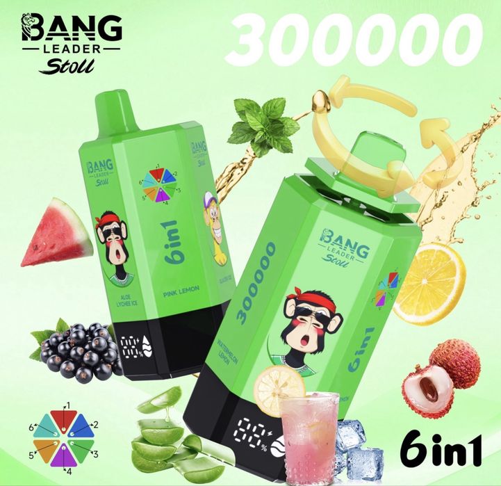 VAPE 300.000 puffs, 6 in 1