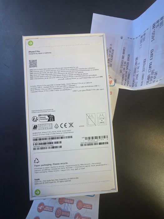 НОВ! iPhone 17 Pro 512GB Silver - 24м. Гаранция