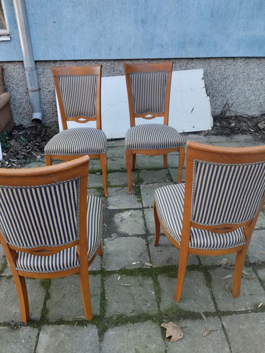 4бр италиански стола от масивно дърво