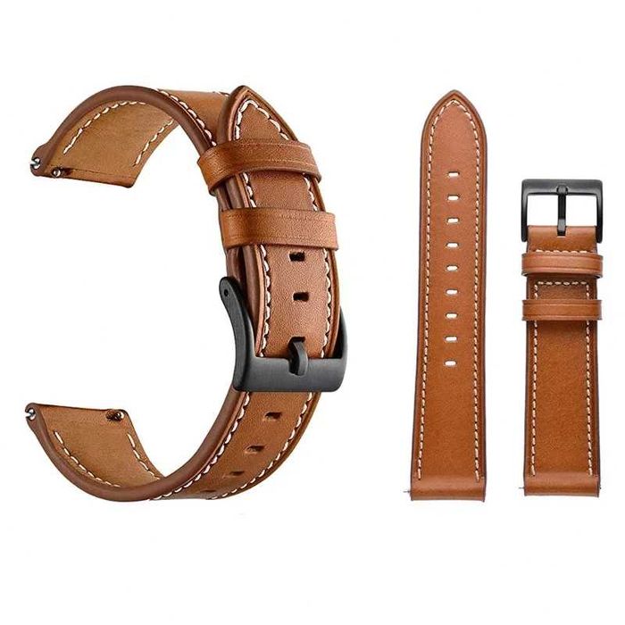 Curea ceas 22mm piele Samsung Galaxy Watch Gear S3 Huawei GT GT2 Pro