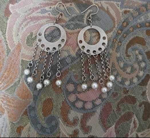 Cercei vechi argint etnici