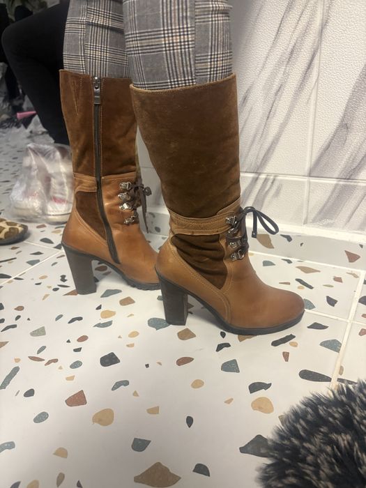 Дамски ботуши естствена кожа 37 н