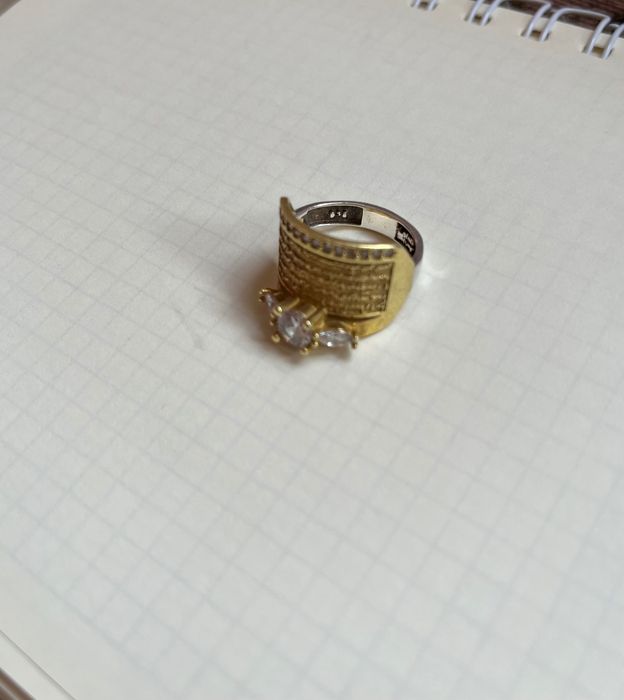 Кольцо серебряное  женское