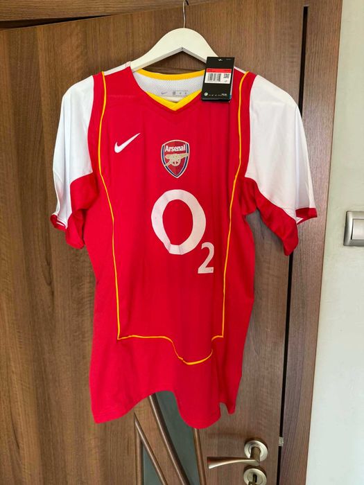 футболни Фланелки-Arsenal Highbury ,2004-05 Arsenal Home Shirt-Л