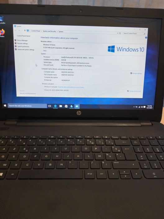 Laptop HP 15, 8 GB DDR3, hdd 500 GB,