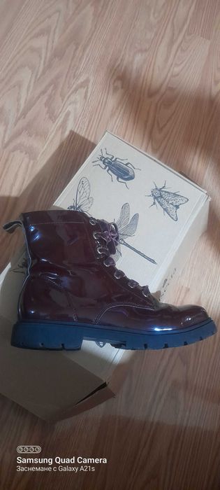 H&M лак бордо ботички 38 номер
