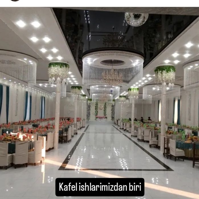 Ataplenya , topliy pol, kafel ishlarini qilamiz.