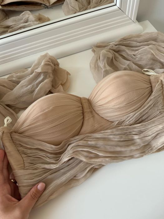 Compleu elegant din matase naturala