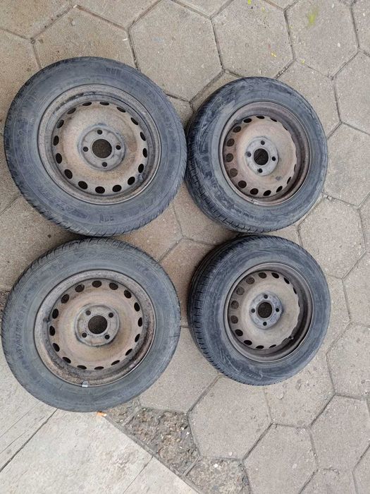 4бр 165/70/13R14  летни гуми с джанти Рено Клио 4x100 с подарък зимни