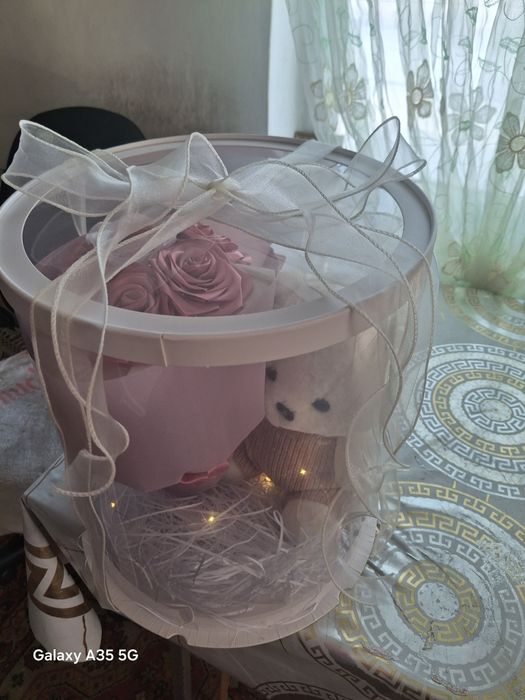 Букет с игрушкой