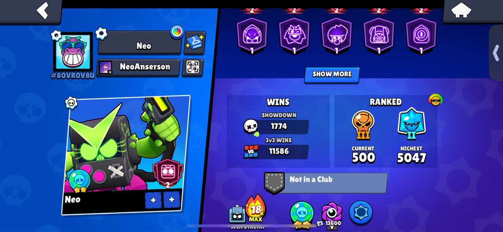 Продам аккаунт Brawl Stats