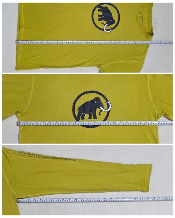 Bluza Mammut Snow Longsleeve ptr bărbați, mărimea L, galben