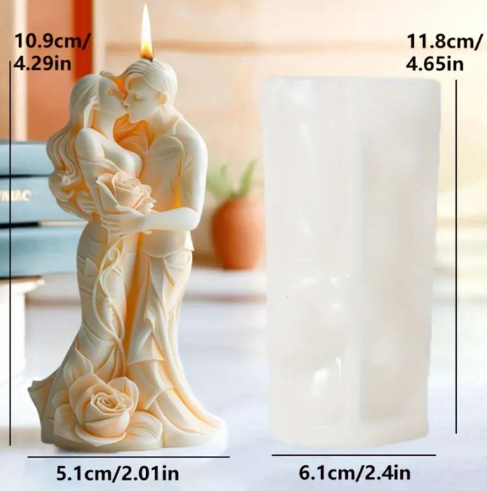 Силиконовая форма для свечей пара