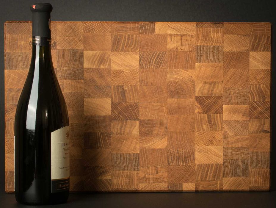 Tocator de lemn cu fibra intoarsa (end grain)