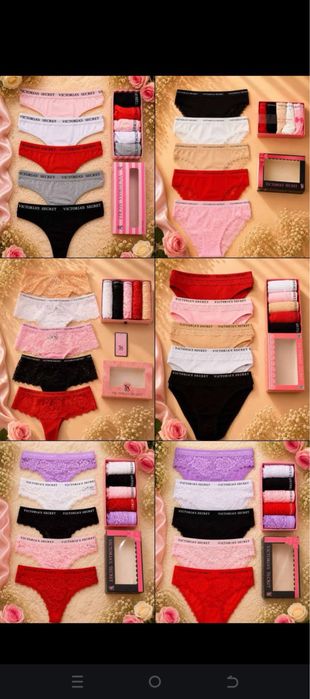 Chiloti tanga  5 la set 75 lei