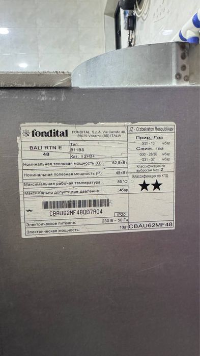 Газовый двухконтурный котёл Fondital