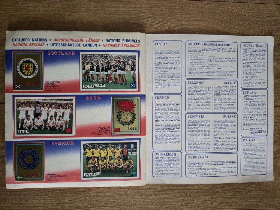 Album Panini Euro 84