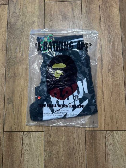 Bape "Bapesta" Black Camo Shorts