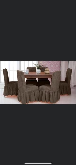 Huse scaune elastice si creponate cu volane