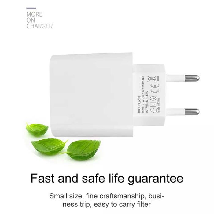 3.1A зарядно/адаптер с 3 USB порта за БЪРЗО ЗАРЕЖДАНЕ/ fast CHARGER