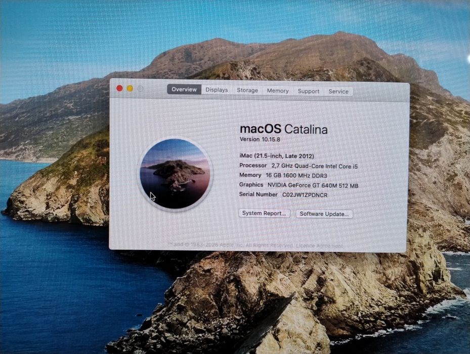 iMac 21.5 late 2012 i5 16g ram