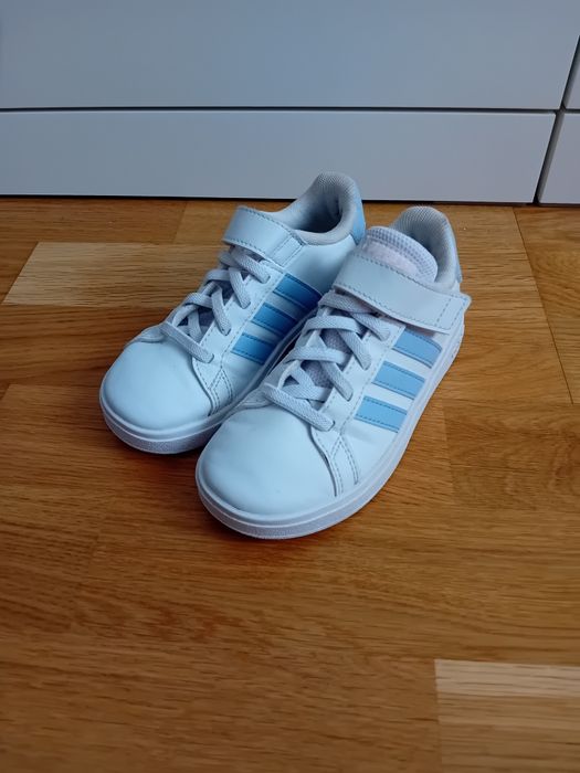 Adidasi Adidas Grand Court Lifestyle, alb/albastru, Mărimea 28