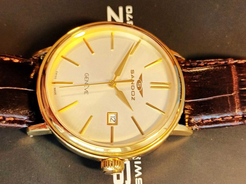 Ceas Mână Automatic Bărbați Sandoz Heritage 81355-90 Gèneve