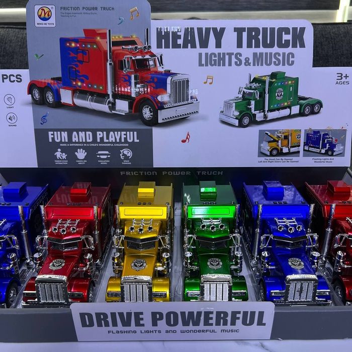 HEAVY TRUCK свет+музыка для детей (фрикционный)