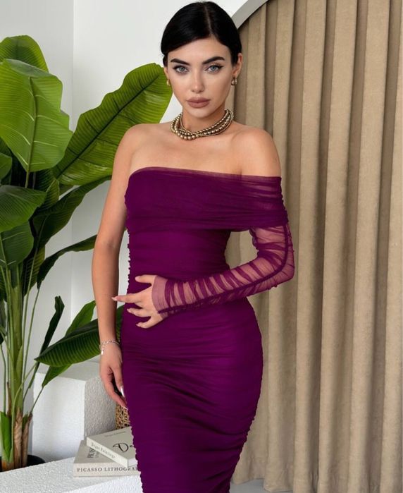 Рокля Atena Purple от Мистик бутик