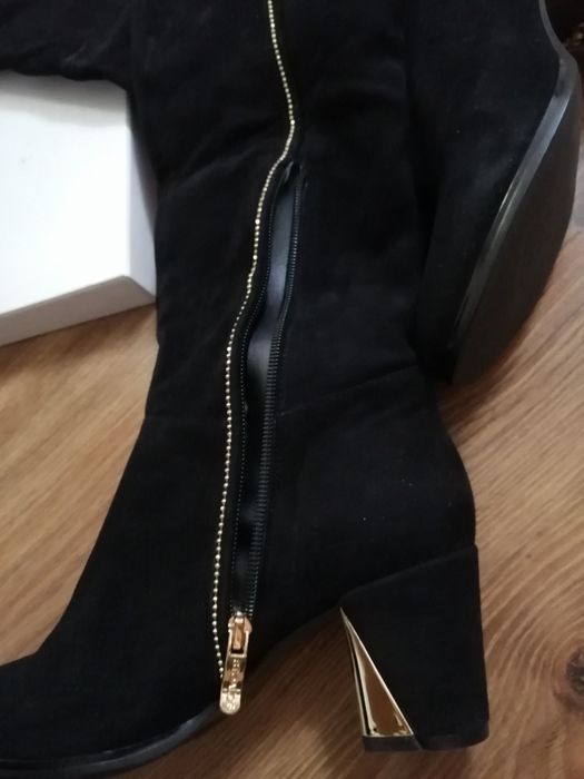 Сапоги замшевые новые