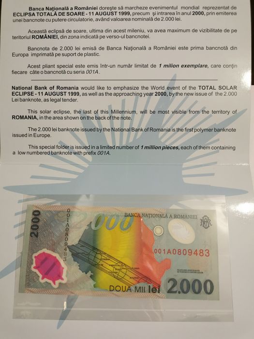 Bancnota aniversara 2.000 lei