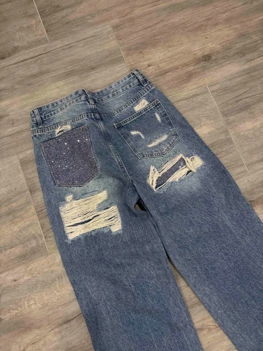 Широки дънки с висока талия