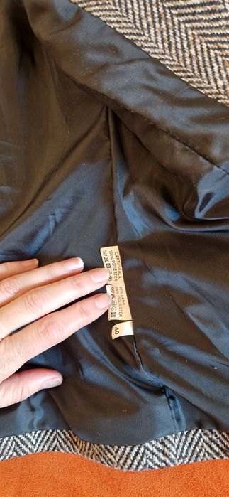 Vand sacou scurt cambrat lana S