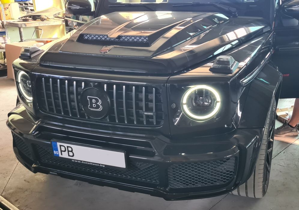 BRABUS светещи прагове емблема с лого Брабус  G63