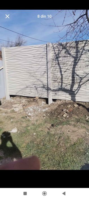 Gard din plăci de beton