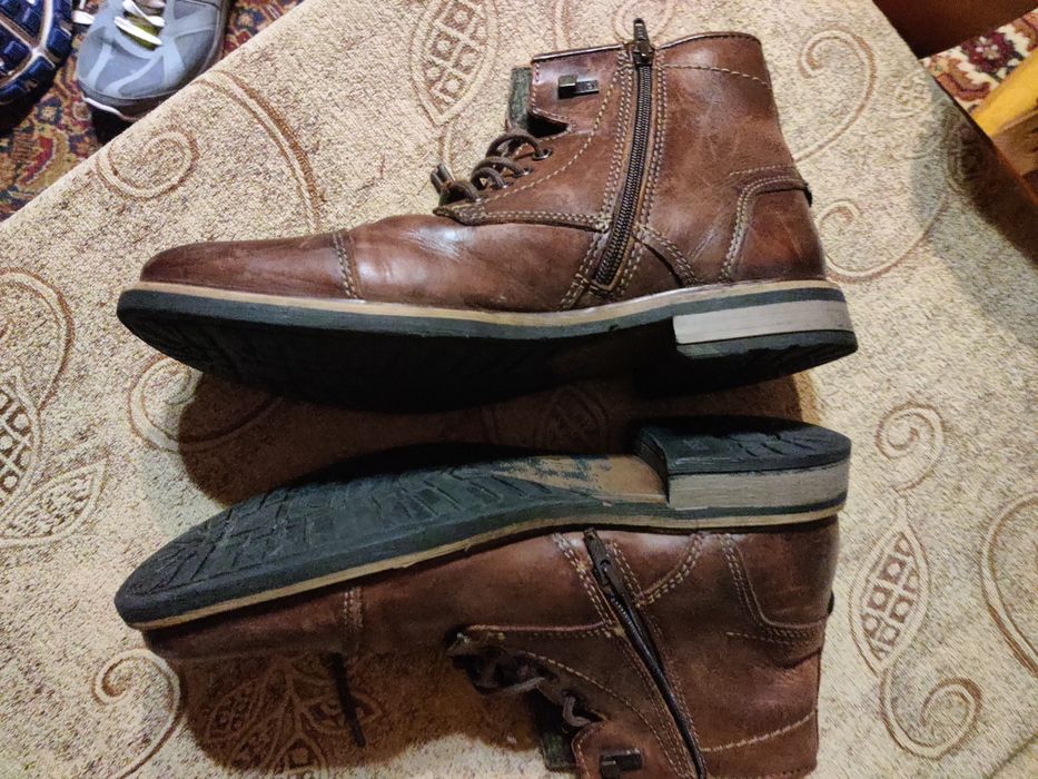 Мъжки кожени боти Bugatti. Размер 43