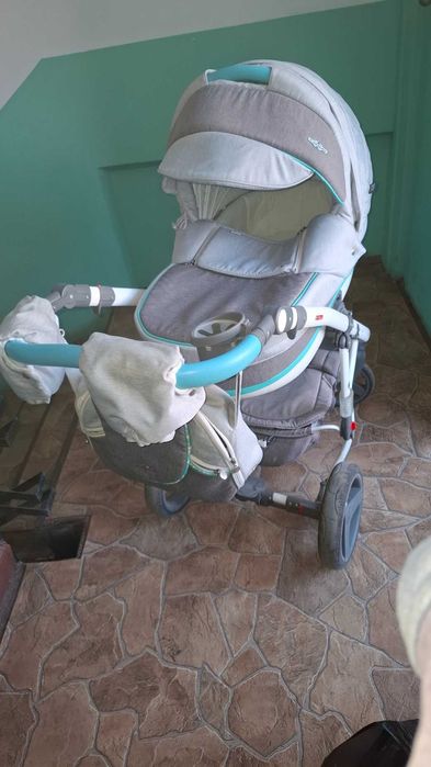 Бебешка количка ADAMEX Vicco Grey 2 в 1