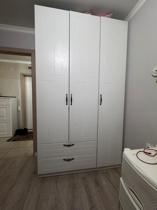 Двуспальная кровать+шкаф