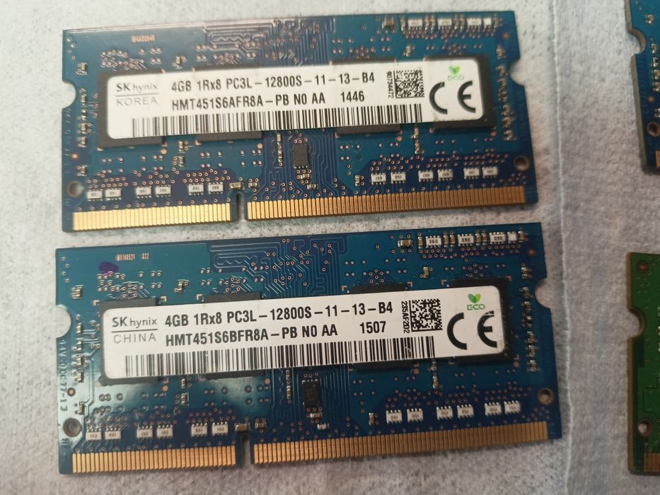 Memorii Ram Laptop 4 gb ddr3 ddr3L 1333 1600 mhz 1,5v 1,35v