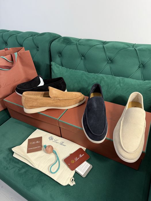 Mocasini Loro Piana piele naturala 100% Full Box colectie noua