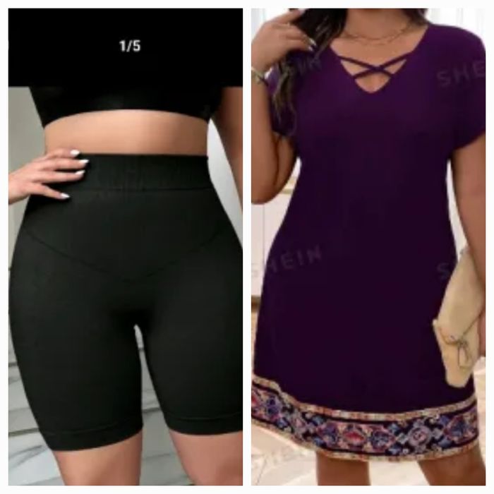 Дамска лятни рокля и клин, тениски