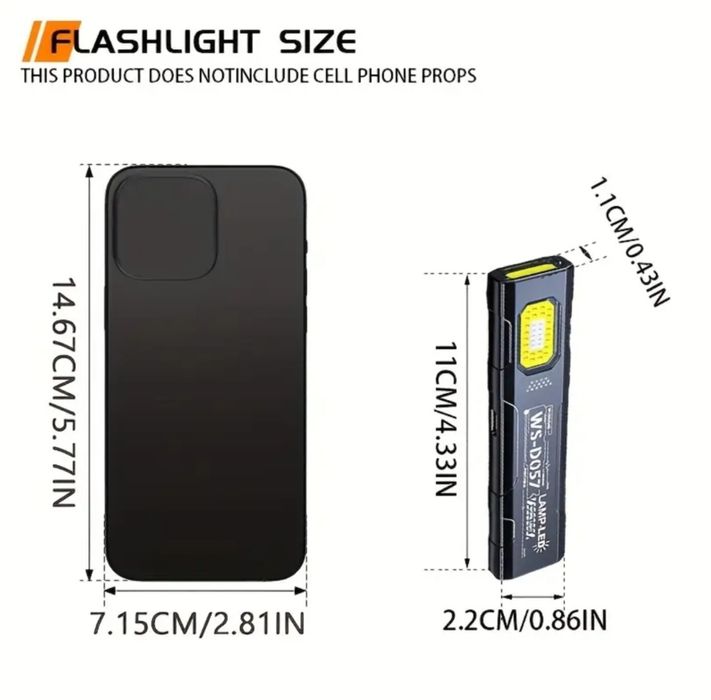 Продавам  USB  зареждащ  се лед фенер с 5 функции  за осветление