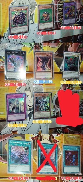 Yu-Gi-Oh Singles Originale M/NM (ENGLEZĂ)