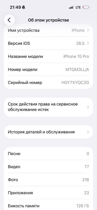 Айфон 15 про 128 гб