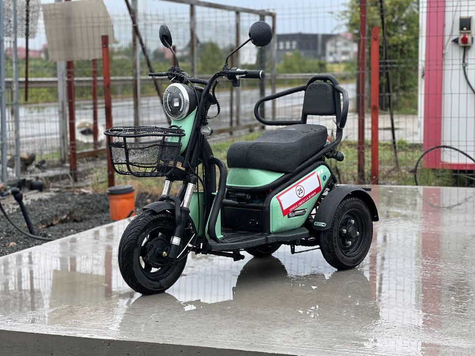 Triciclu electric nou THOR TRIXY2 rosu verde 600W