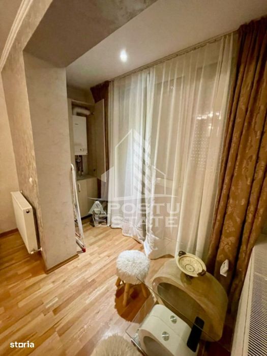 Apartament cu 1 camera, bucatarie inchisa, mobilat, Giroc