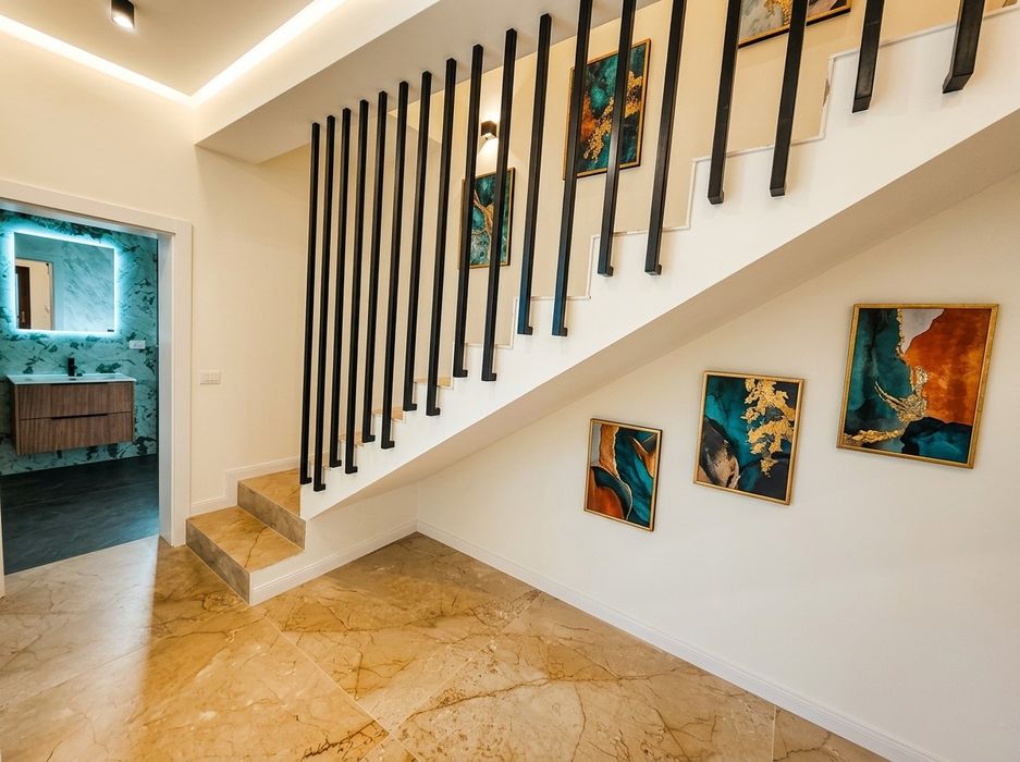 Ap 4 camere, 3 bai, 116mp, 390mp teren, incalzire pardoseala, parcare