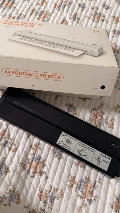 Мини принтер а4 черный