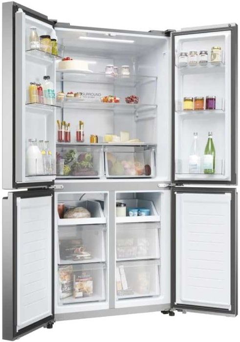 Нов side by side хладилник с фризер Haier HCR3818ENMM CUBE 83 см